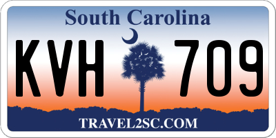 SC license plate KVH709