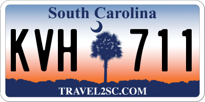 SC license plate KVH711