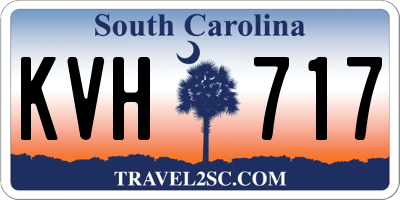 SC license plate KVH717