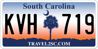 SC license plate KVH719