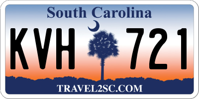 SC license plate KVH721