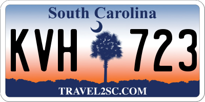 SC license plate KVH723