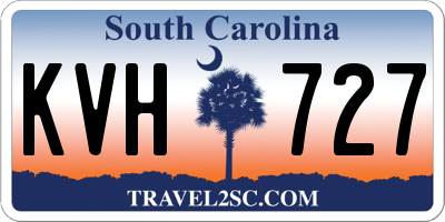 SC license plate KVH727
