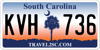 SC license plate KVH736