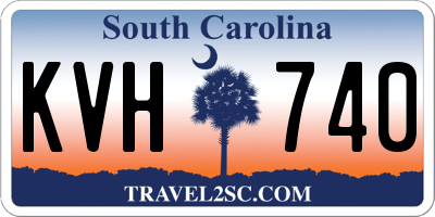 SC license plate KVH740