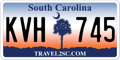 SC license plate KVH745