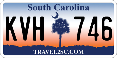 SC license plate KVH746