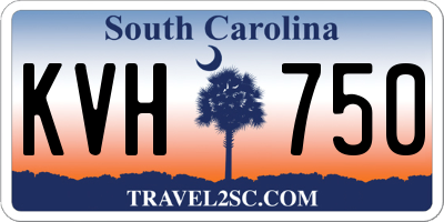 SC license plate KVH750