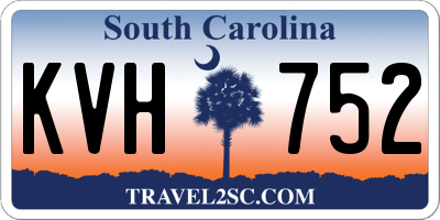 SC license plate KVH752