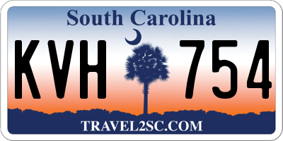 SC license plate KVH754