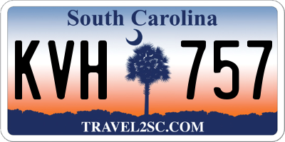 SC license plate KVH757