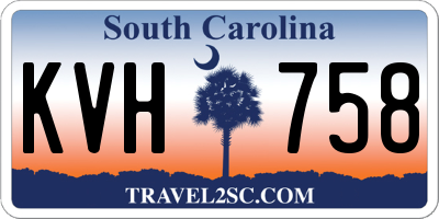 SC license plate KVH758