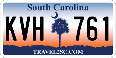 SC license plate KVH761