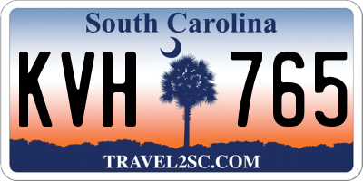 SC license plate KVH765