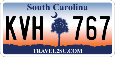 SC license plate KVH767