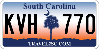 SC license plate KVH770