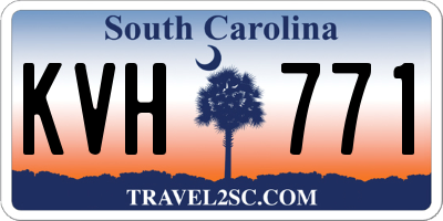 SC license plate KVH771