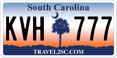 SC license plate KVH777