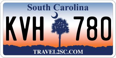 SC license plate KVH780