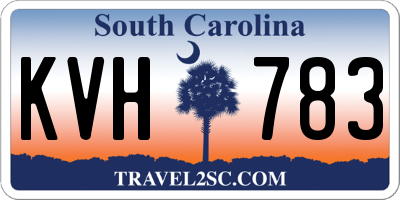 SC license plate KVH783