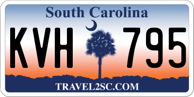SC license plate KVH795