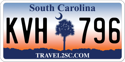 SC license plate KVH796
