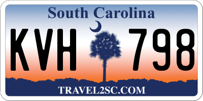 SC license plate KVH798