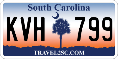 SC license plate KVH799