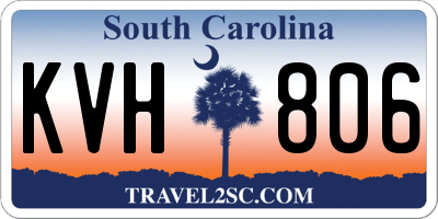 SC license plate KVH806
