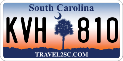 SC license plate KVH810