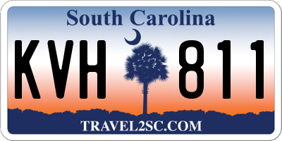 SC license plate KVH811
