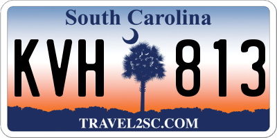 SC license plate KVH813