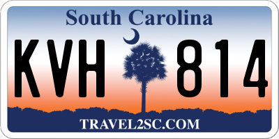 SC license plate KVH814