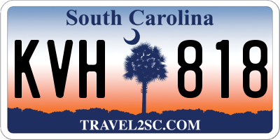 SC license plate KVH818