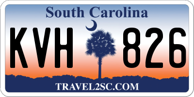 SC license plate KVH826