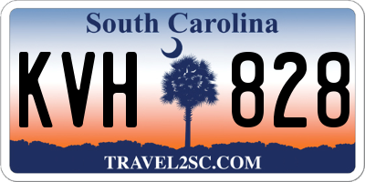 SC license plate KVH828