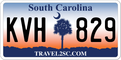 SC license plate KVH829