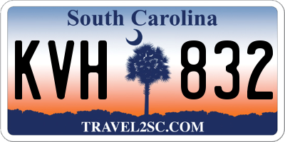 SC license plate KVH832