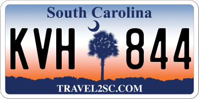 SC license plate KVH844