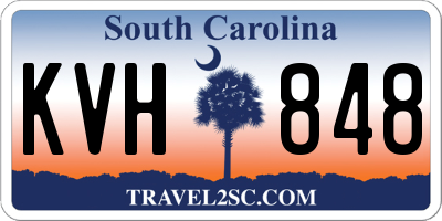 SC license plate KVH848