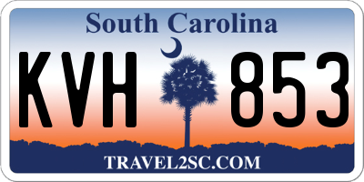 SC license plate KVH853