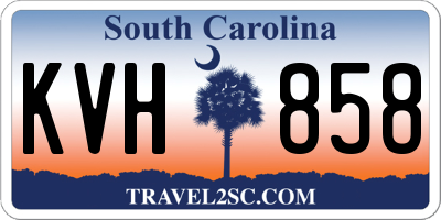 SC license plate KVH858