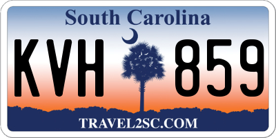 SC license plate KVH859