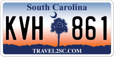 SC license plate KVH861