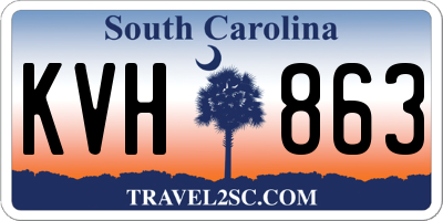 SC license plate KVH863