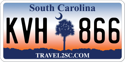 SC license plate KVH866