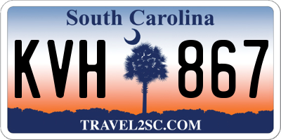 SC license plate KVH867