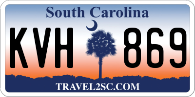 SC license plate KVH869