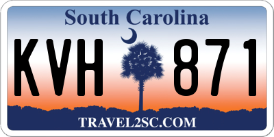 SC license plate KVH871