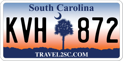 SC license plate KVH872